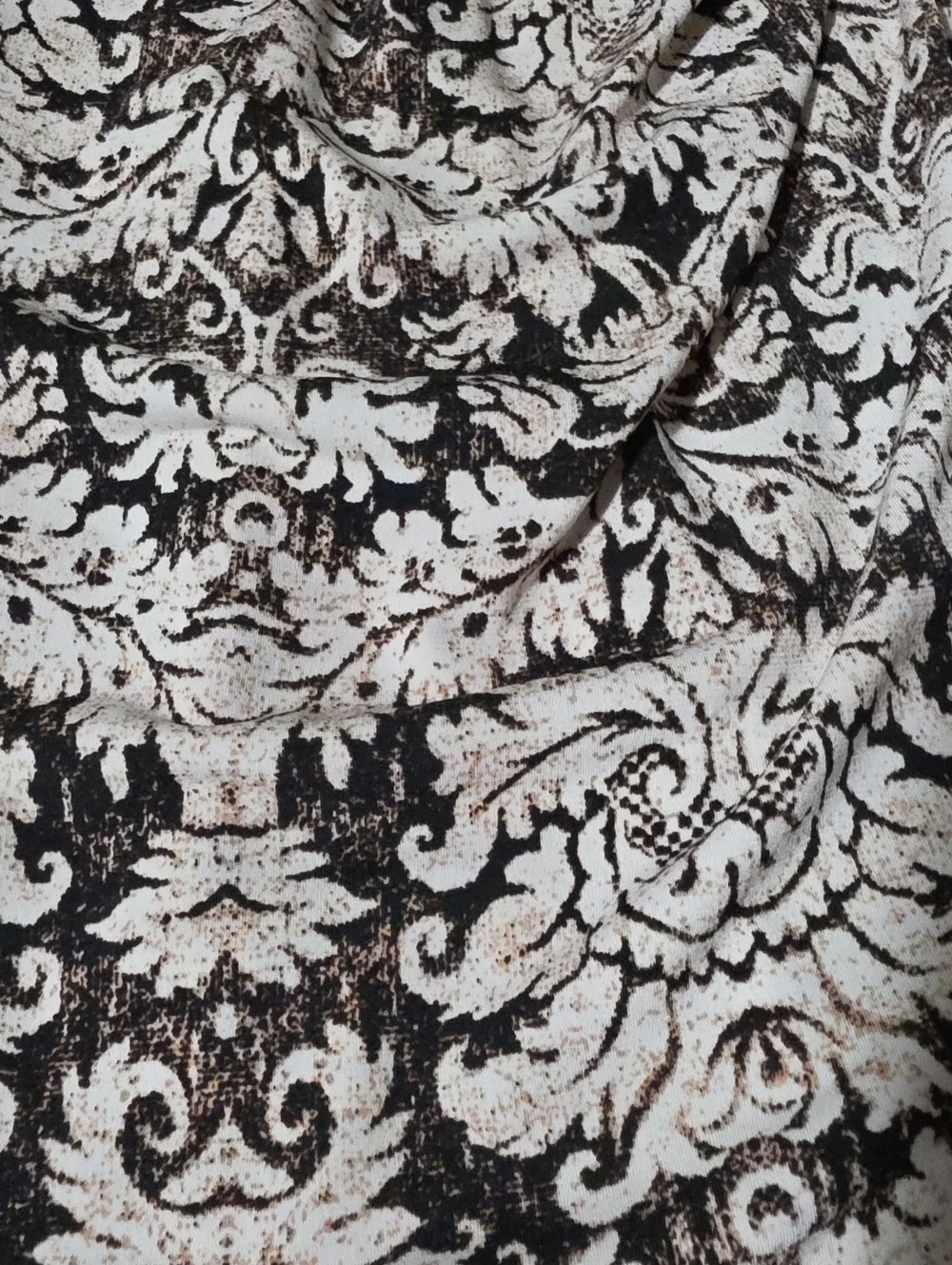 Glamour Beige and Black Floral Wrap Midi Dress Size 14. - Picture 12 of 12